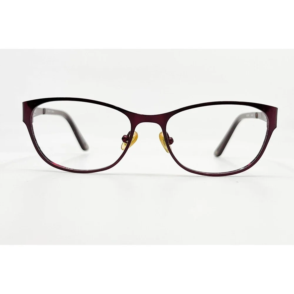 Bulova Eyeglasses Women Burgundy Alameda Marsala Embellished 51-16-135